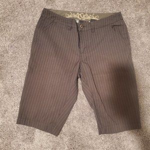 CCS Shorts - Brown Pinstripe - SZ 28 - Rare Vintage